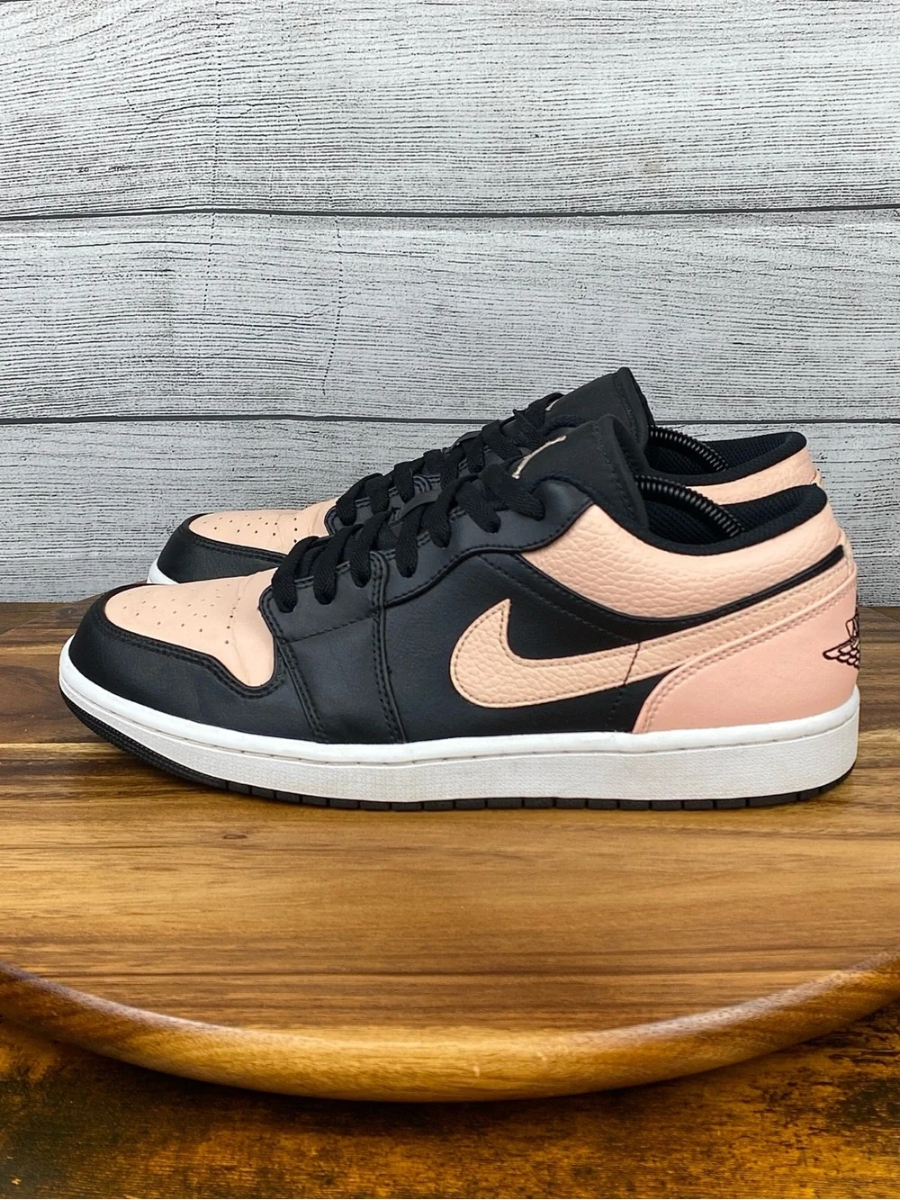 Nike Air Jordan 1 Low Black Crimson Tint Men’s Shoe 553558-034 Sneaker Size 10.5